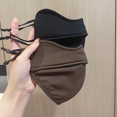 秋冬の防風立体目元保護保温マスク、女性用通気性、小顔効果、裏起毛、日焼け止め、防寒、おしゃれ