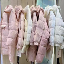 24冬艾依梵羽绒服90白鸭绒舒适保暖版型修身显瘦外套品牌撤柜走份
