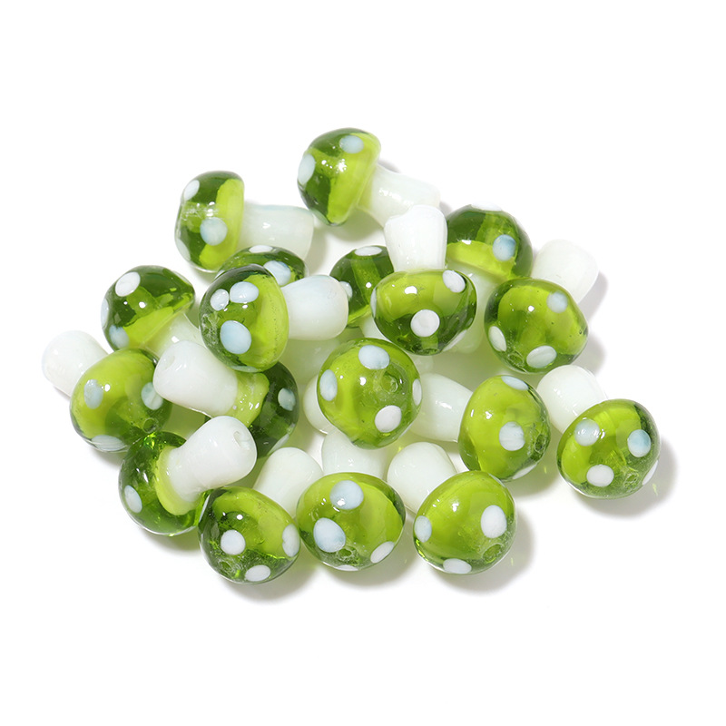 10 PCS/Package 16 * 11mm Glass Mushroom Beads display picture 17