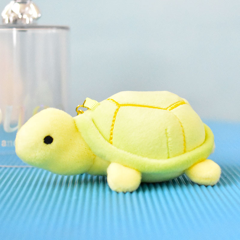 (2개) 공장 직접 미니 수족관 동물 거북이 봉제 인형 장난감 귀여운 거북이 봉제 펜던트 가방 장식품
