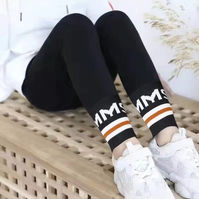 new pattern girl Autumn and winter Plush Leggings Exorcism Western style children Warm pants CUHK Female baby trousers