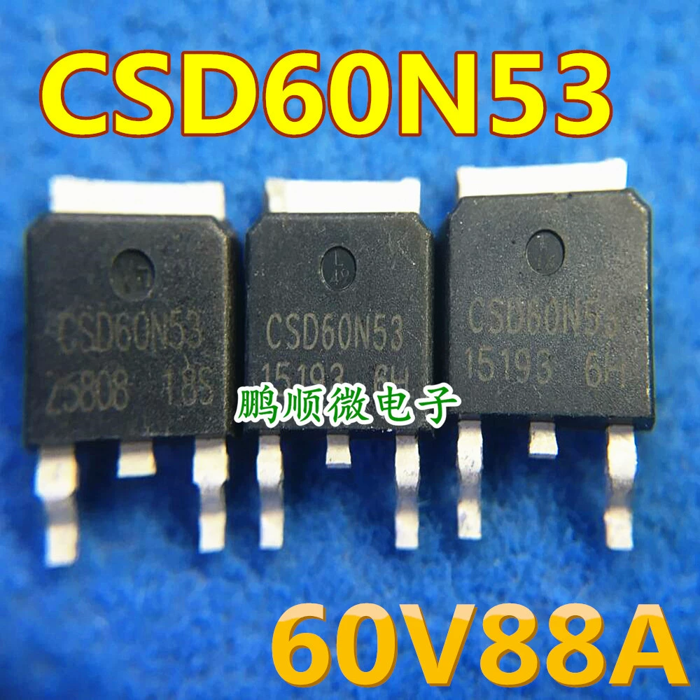 Оригинальный импортированный CSD60N53 TO-252 SMD МОС-трубка 60В 88A