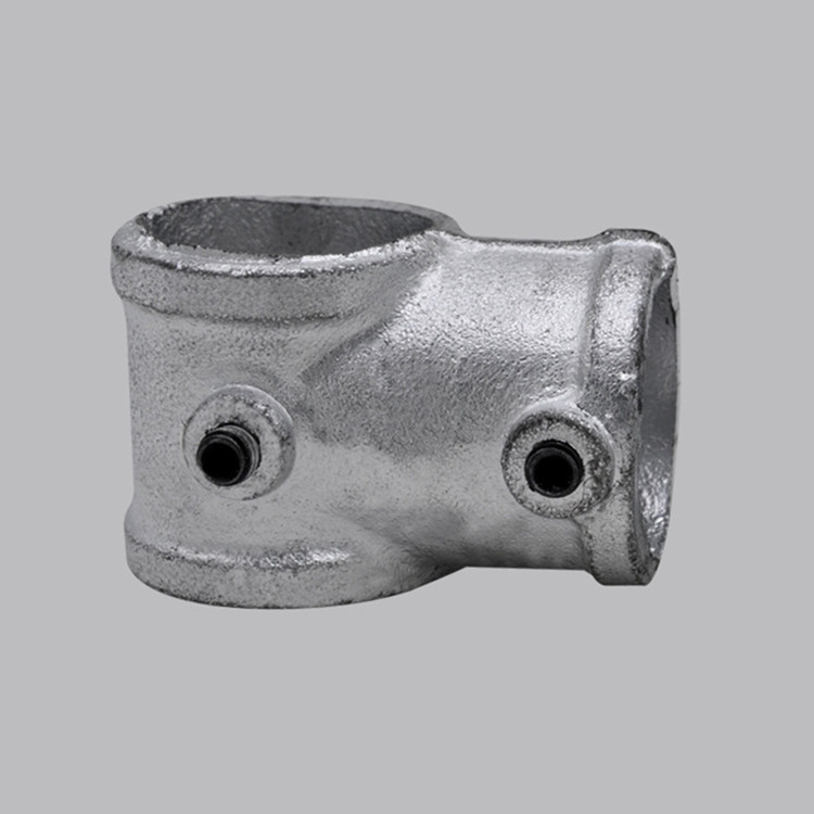 淘气堡管件扣件 临边护栏连接件货架连接件48钢管楼梯扶手连接件