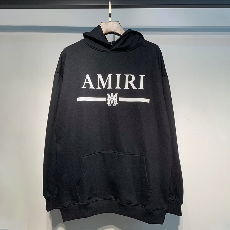 AMIRIスウェットコレクションクロスボーダー美潮アルファベットプリントメンズゆるいカジュアルフード付きスウェット|undefined