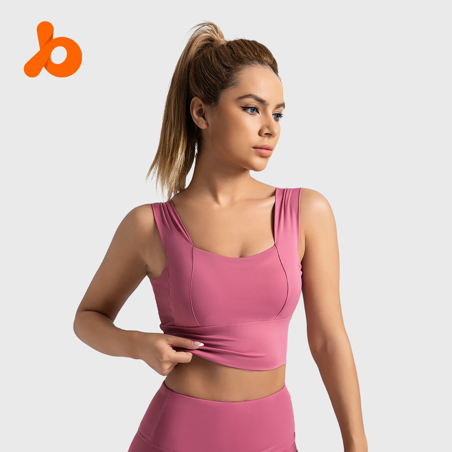 Zona transfronteriza con tirantes anchos, ropa interior deportiva con espalda hermosa, a prueba de golpes y anti-flacidez, sujetador deportivo de fitness para correr