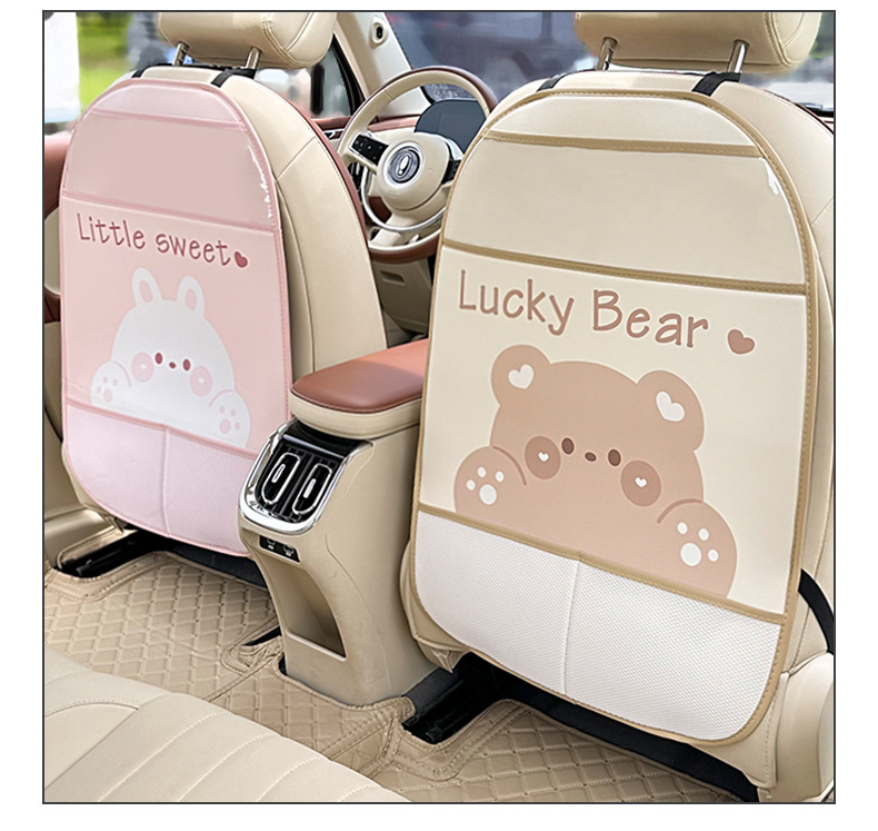 Car Anti-Dirty Protective Pad Car Anti-Kick Pad Rear Seat Use Cartoon Cute Rear Seat Children's Anti-Wear Pad Wholesale