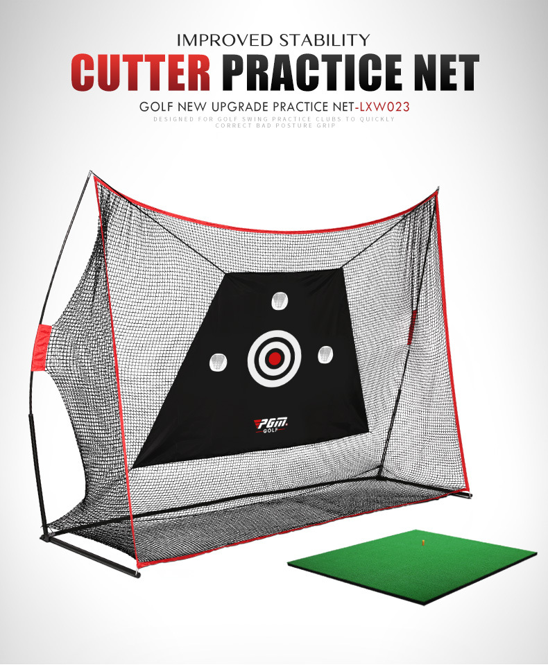 Lưới tập golf đa năng PGM trong nhà và ngoài trời 3x2.1x0.935m — LXW023-Gói một [Mạng đa chức năng đơn], LXW023-Gói hai [lưới đa chức năng đơn + đệm 1x1.25m], LXW023-Gói Ba [lưới đa chức năng 1x1.25m đệm bóng hộp], LXW023-Gói bốn [lưới đa năng Đơn 1x1.25m đệm bóng Hộp Đựng Bóng 3x5m chăn ngắn] chi tiết 4