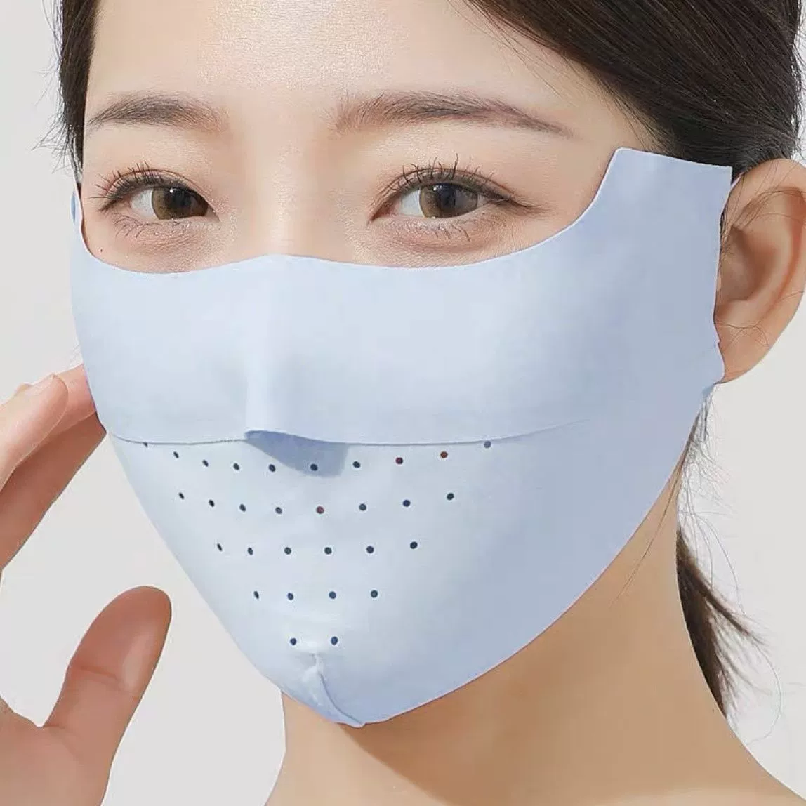 Летняя бесшовная солнцезащитная маска трехмерная воздухопроницаемая защита от ультрафиолетовых лучей