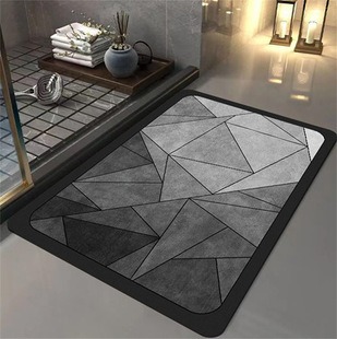 Absorbent Soft Diatom Mud Floor Mat Bathroom Door Mat Bathroom Floor Mat Quick-drying Non-slip Toilet Carpet Mat