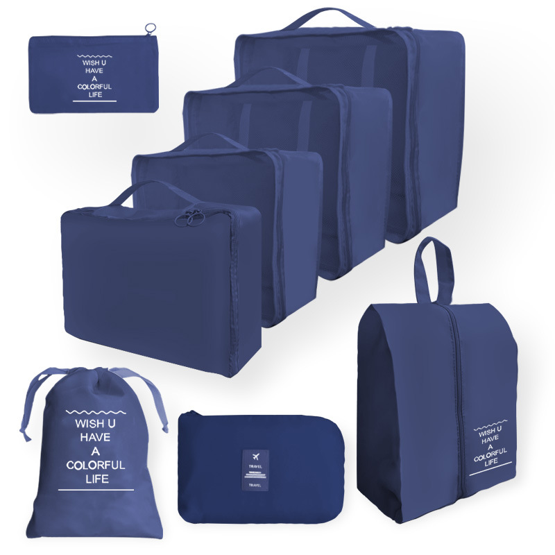 Bolsa de almacenamiento de viaje transfronterizo juego de cosméticos de lavado digital bolsa de almacenamiento subpaquete ropa zapatos bolsa de lona