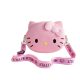 Silicone Bag Women's 2024 New Cartoon Mobile Phone Bag Mini Shoulder Crossbody Bag Cat Head Satchel Children's Coin Purse