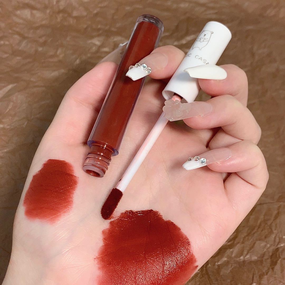 MAGIC CASA Heart-shaped Bear Lip Gloss Six-piece Set does not fade easily undefined