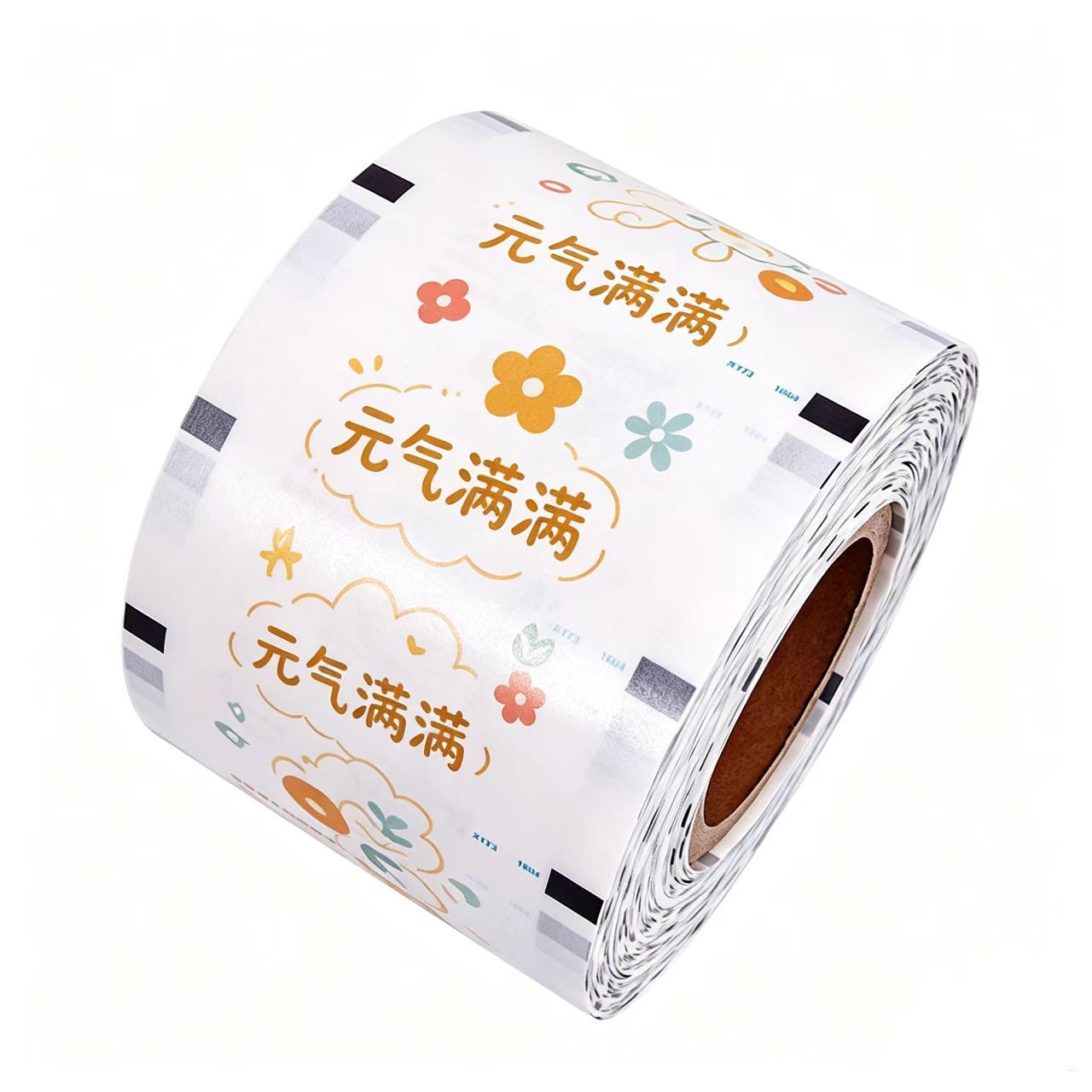 Taza de té de leche personalizada película de sellado de papel y plástico de doble propósito película de sellado de taza de té de leche de alta calidad película de sellado de plástico especial para embalaje para llevar
