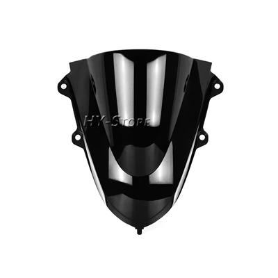Suitable for Yamaha R15 V3 2017-2020 Front Windshield Modification, Racing Windscreen, Heightened Deflector Cover (Motorcycle front windshield) - black