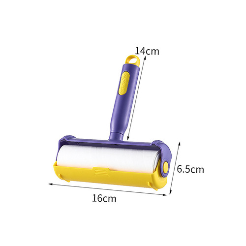 Lucky 10CM16CM sticky hair scraper brush integrated sticky hair roller clothing dust removal brush oblique tear dust paper pet hair