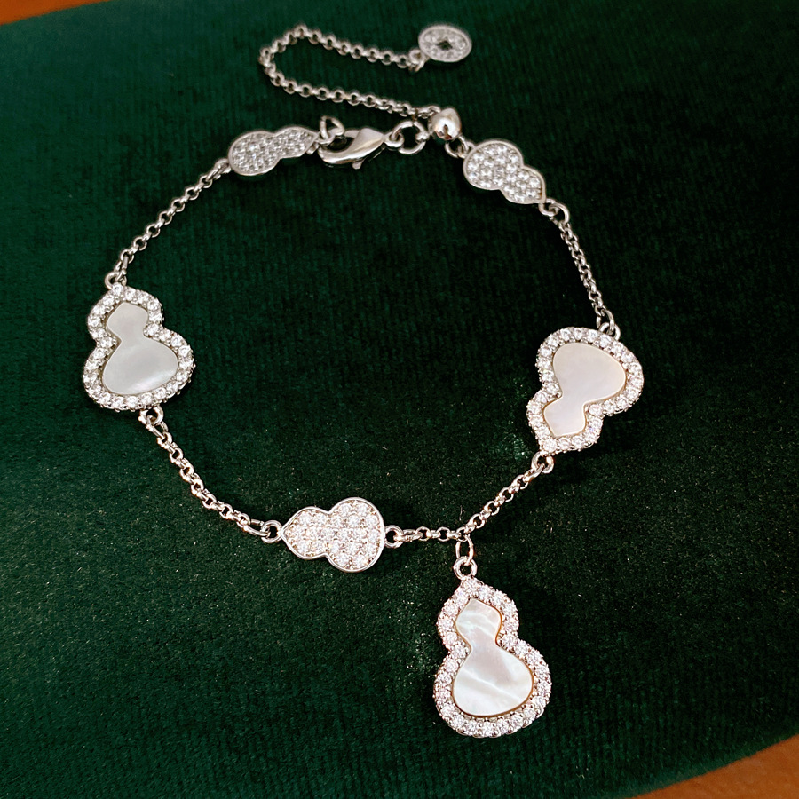 Pulsera de calabaza de frita de piedra ligeramente lujosa nicho de alto nivel pulsera de sensación de viaje diario joyas de moda al por mayor
