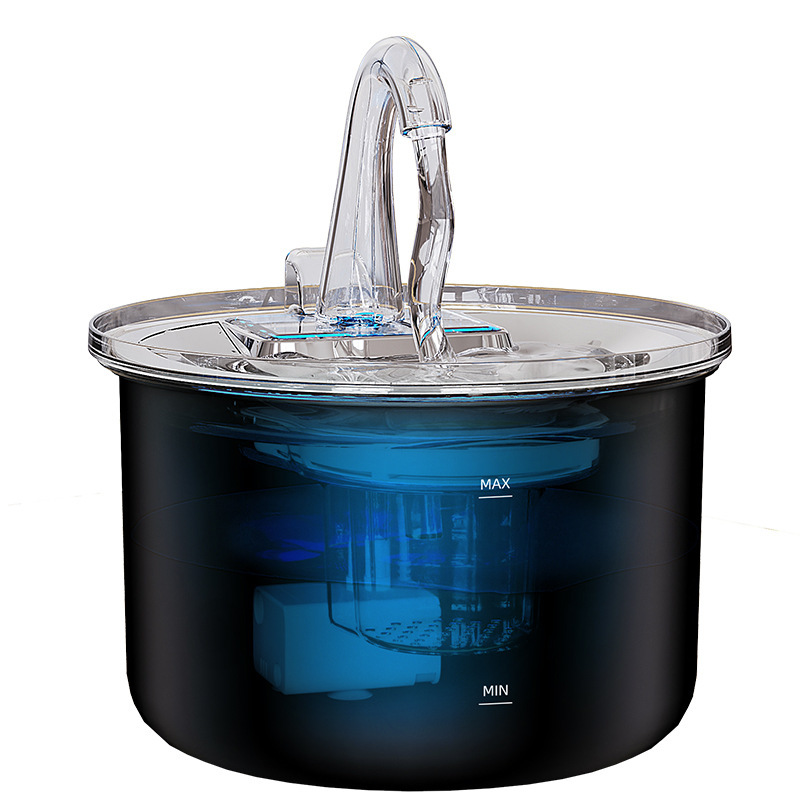 Cat water beverage filtración automática circulación de flujo de agua viva acero inoxidable inteligente perro pet water beverage al por mayor image 6