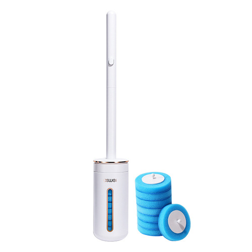 Disposable toilet brush, home bathroom wall-mounted, no dead angle toilet brush, special descaling artifact brush head