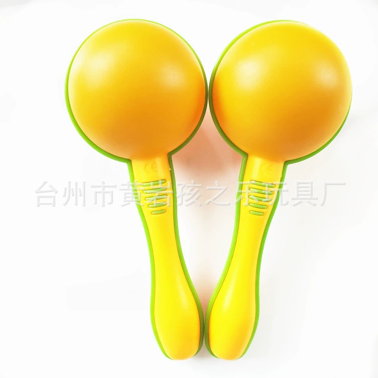Small plastic maracas, percussion instruments, musical instruments for kindergarten, makes sounds