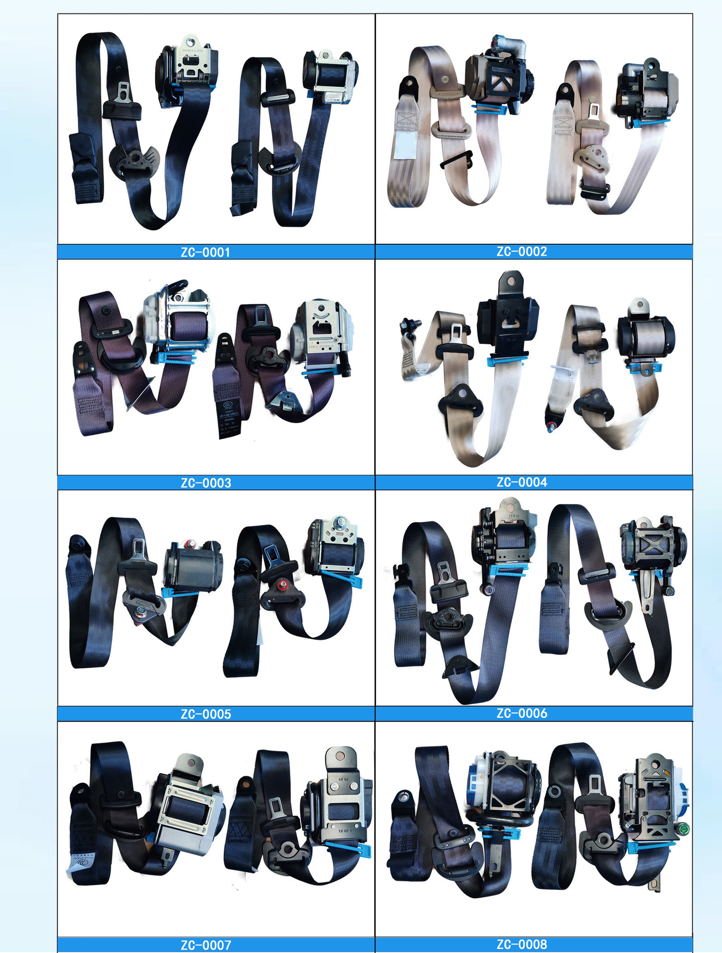 12-22 Lavida front row black Tongxiang seat belt assembly, Lavida car three-point emergency locking system