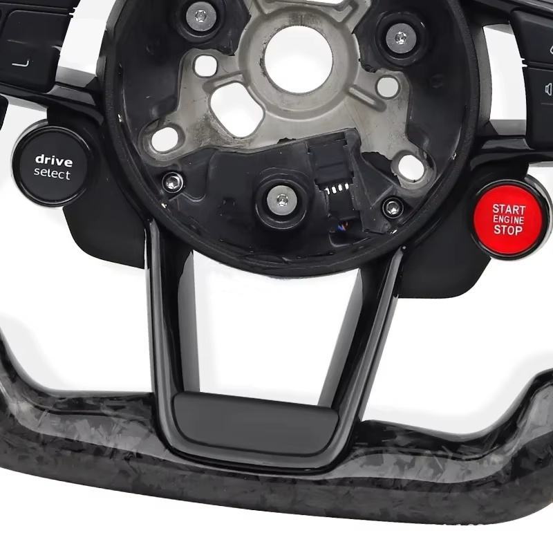 Suitable for Audi TT A4 B5 B6 B7 S5 B9 R8 A8 D3 S3 upgraded carbon fiber steering wheel