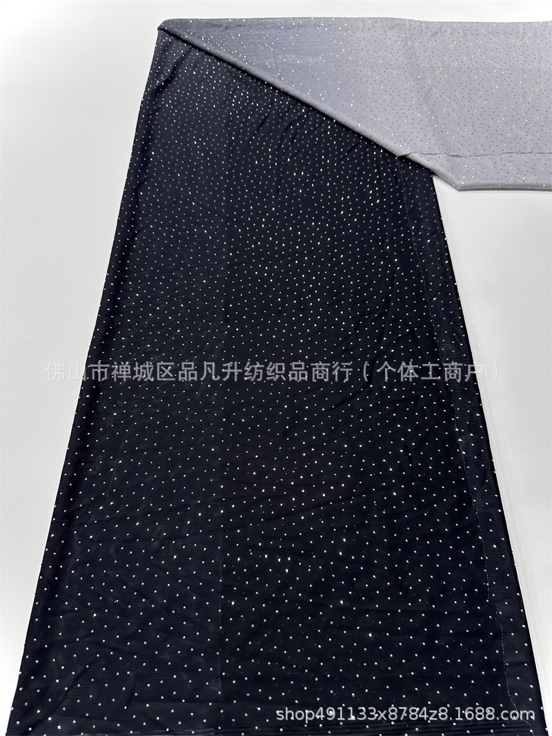 Vestido de cena de moda de fiesta de baile de camisa de vestido de tela gradiente caliente taladro de tela transpirable de alta elasticidad image 26