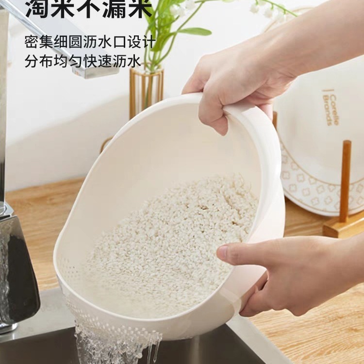 米を研ぐ神器の米を洗うふるいの米のたらいの果物のたらいの台所の家庭用の果物の皿は簡単に野菜のたらいの水たまりのかごを洗います。|undefined