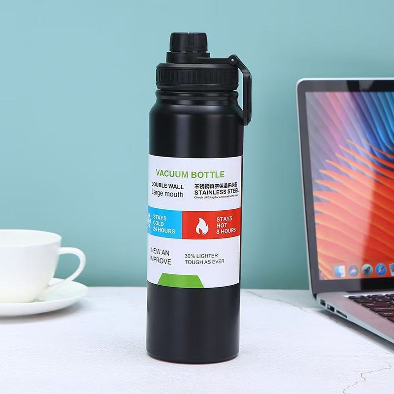 Transfronterizos simples de gran capacidad de la olla espacial 304 taza de acero inoxidable portable al aire libre separación de té de agua de la olla deportiva