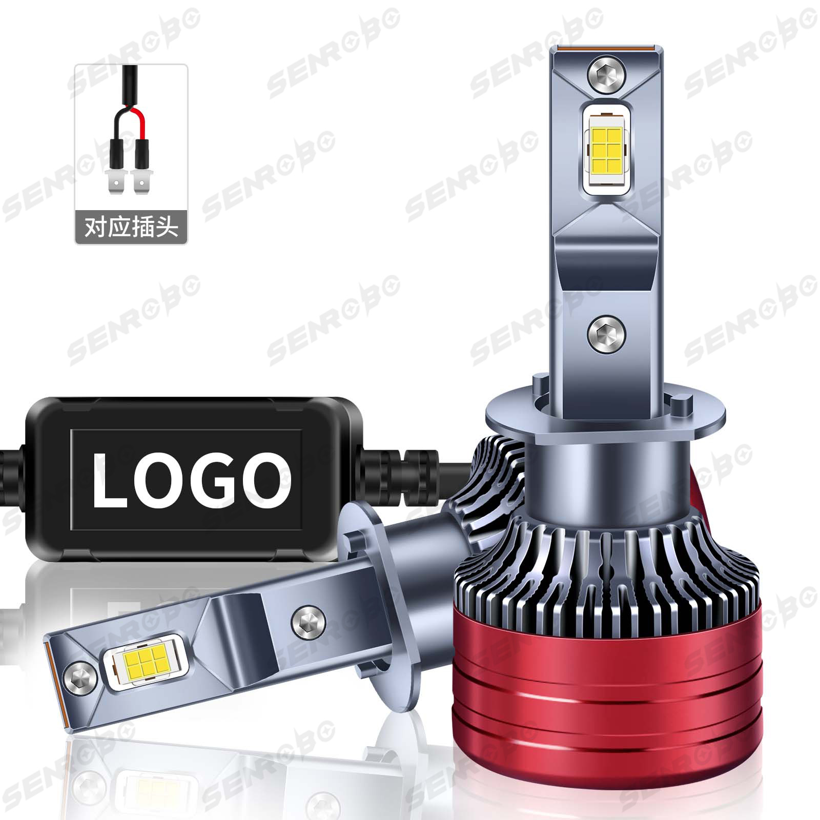 Faros delanteros modificados explosivos transfronterizos faros LED de coche H1 H4 H7 9005 9006 luces LED de coche image 7