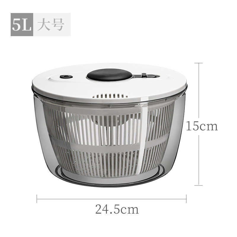 新款蔬菜脱水器家用手动沙拉甩干机果蔬甩水菜篮洗水果沥水|undefined