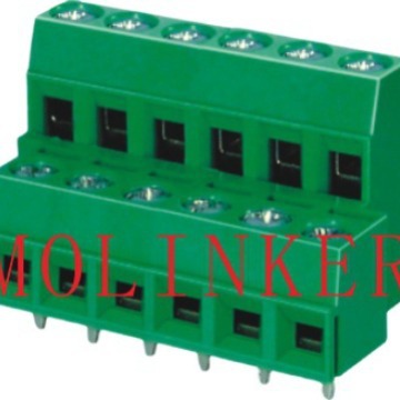 弹簧式PCB接线端子 双层高低位变频器 间距5.08mm欧洲式工控端子