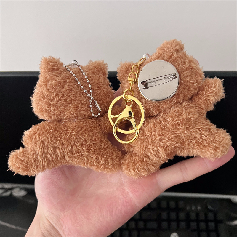 新款小熊毛绒公仔配件卡通玩偶胸针挂件diy服饰衣服包鞋装饰辅料|undefined