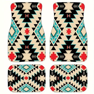 Avtomobil döşəmə paspasları, Persian Nordic Abstract Style Car - 1-138-suit-4-3344cm-two-piece-pack