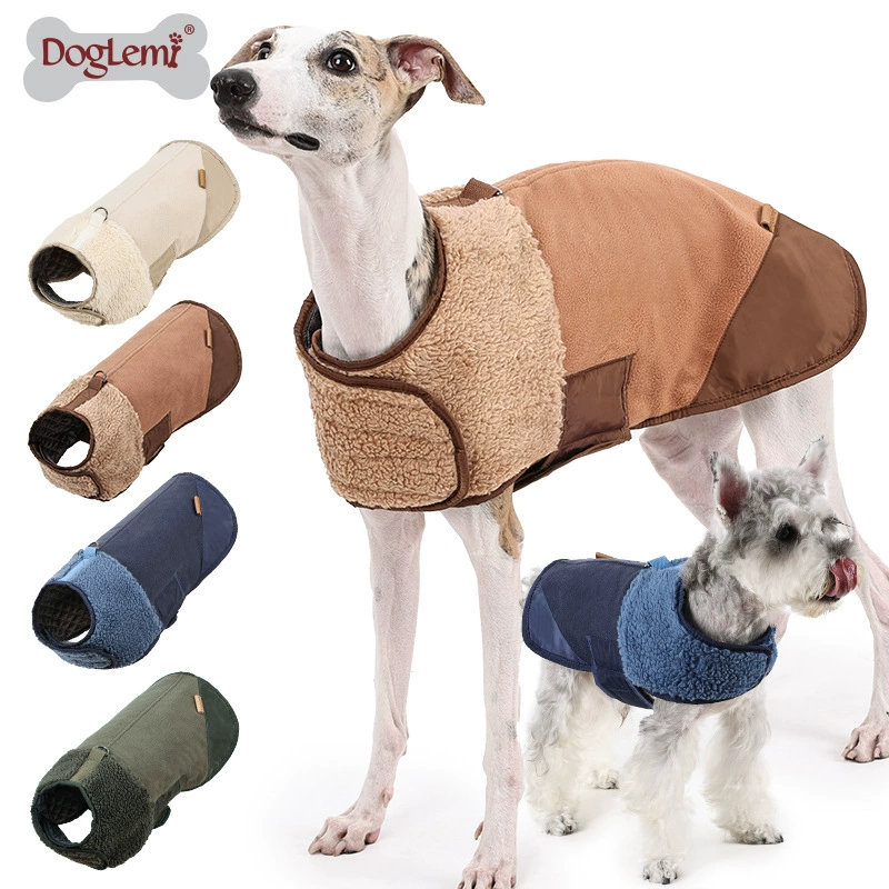 Собака овечья шерсть хлопчатобумажная одежда зимняя теплая одежда для домашних животных