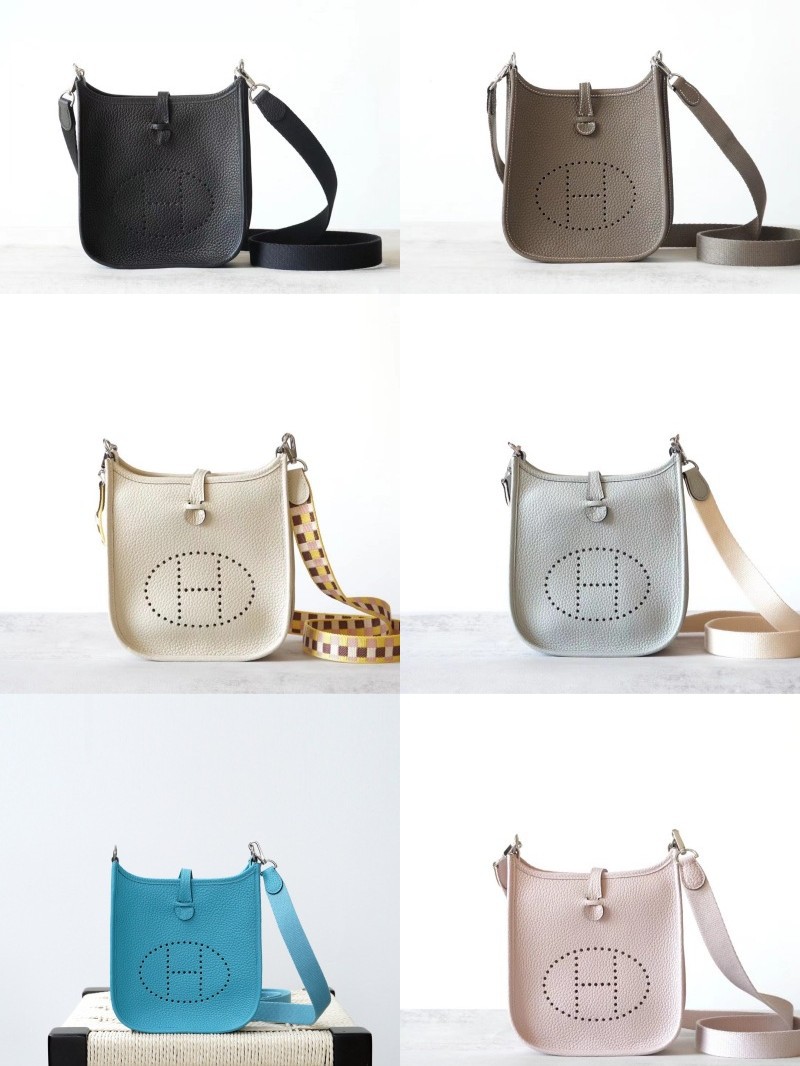 High-End Wax Thread Tc Cowhide Bag Crossbody Bag Mini Evelyn Wome