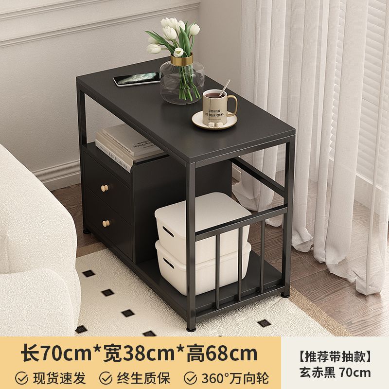 Sofá móvil, gabinete lateral, sala de estar doméstica, 2025 nuevo modelo simple y moderno con ruedas, mesa de té, carro pequeño