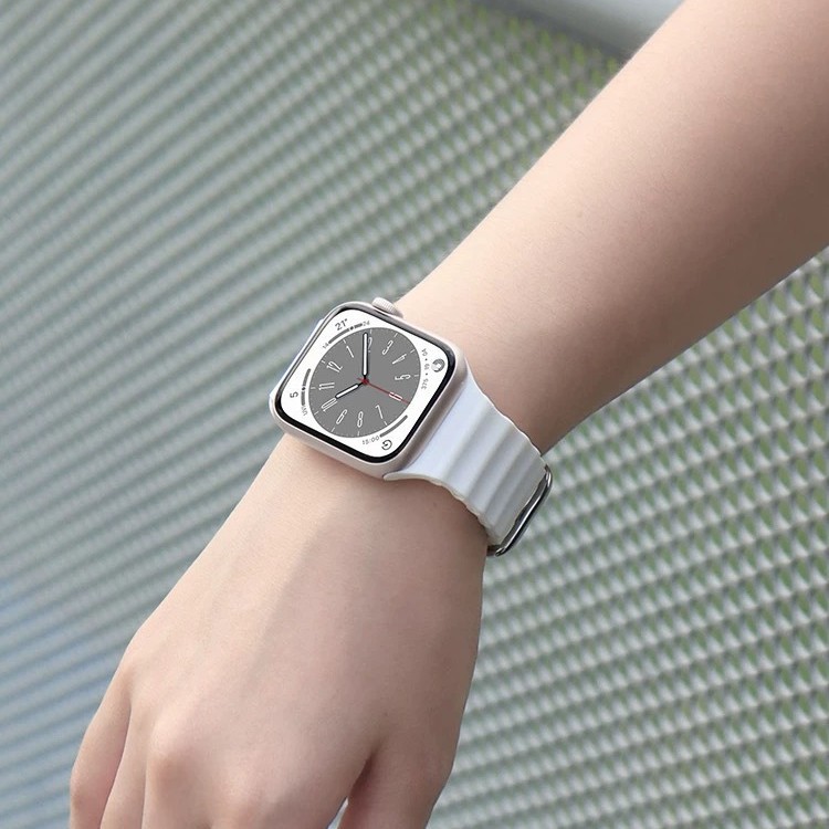 Suitable for Iwatch1-8 Generation Ocean Series Single-Color Watch with Silicone Strap Apple S10 Summer Fashion Bracelet