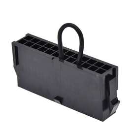 电源24PIN启动头 黑色 电源短路启动器 ATX 24pin电源启动接头