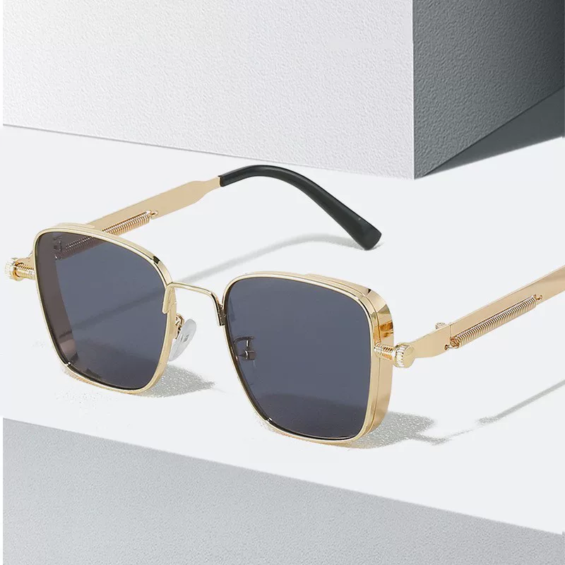 (Cross-border trading), fashionable sunglasses, retro glasses solar-powered, punk style, European style