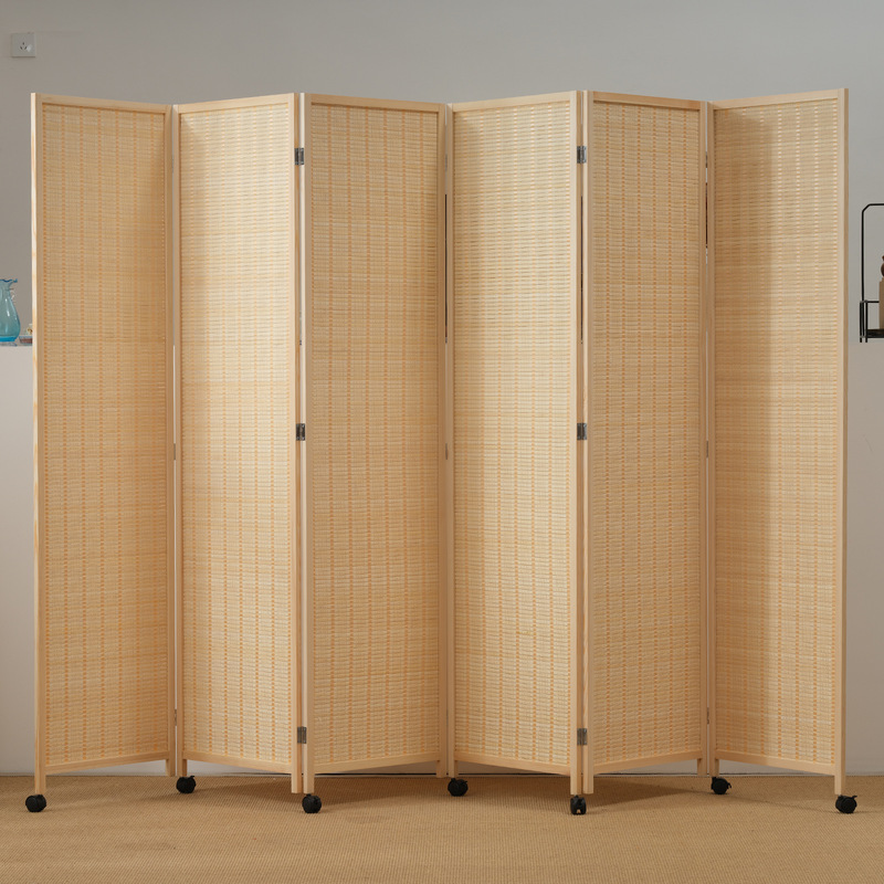 New Chinese Style Bamboo Screen Living Room Room Bedroom Mobile Folding Screen Simple Modern Folding Partition Wall for Home New Chinese Style Bamboo Screen Living Room Room Bedroom Mobile Folding Screen Simple Modern Folding Partition Wall for Home