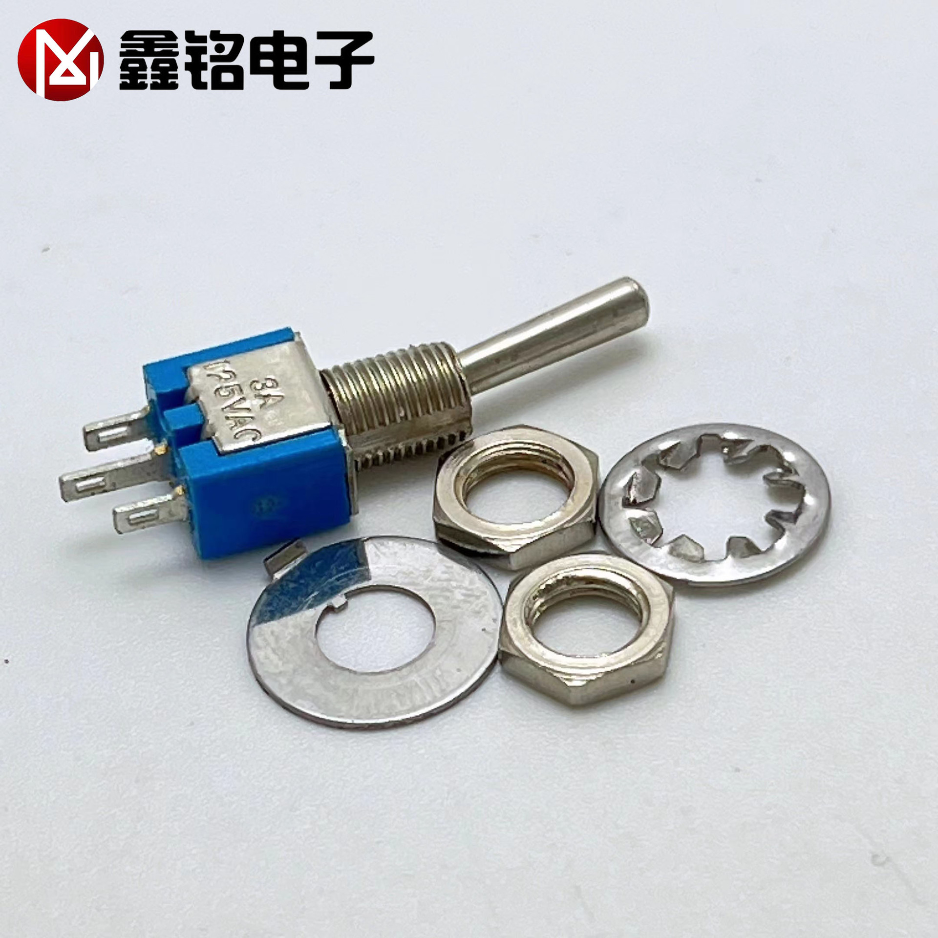 SMTS-102超小型钮子开关 摇头开关3脚2档 摇臂5mm安装孔! 