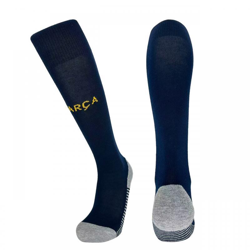 26 club tailandés Copa del Mundo calcetines de fútbol para hombres toallas profesionales sobre la rodilla antideslizante calcetines gruesas para adultos y niños