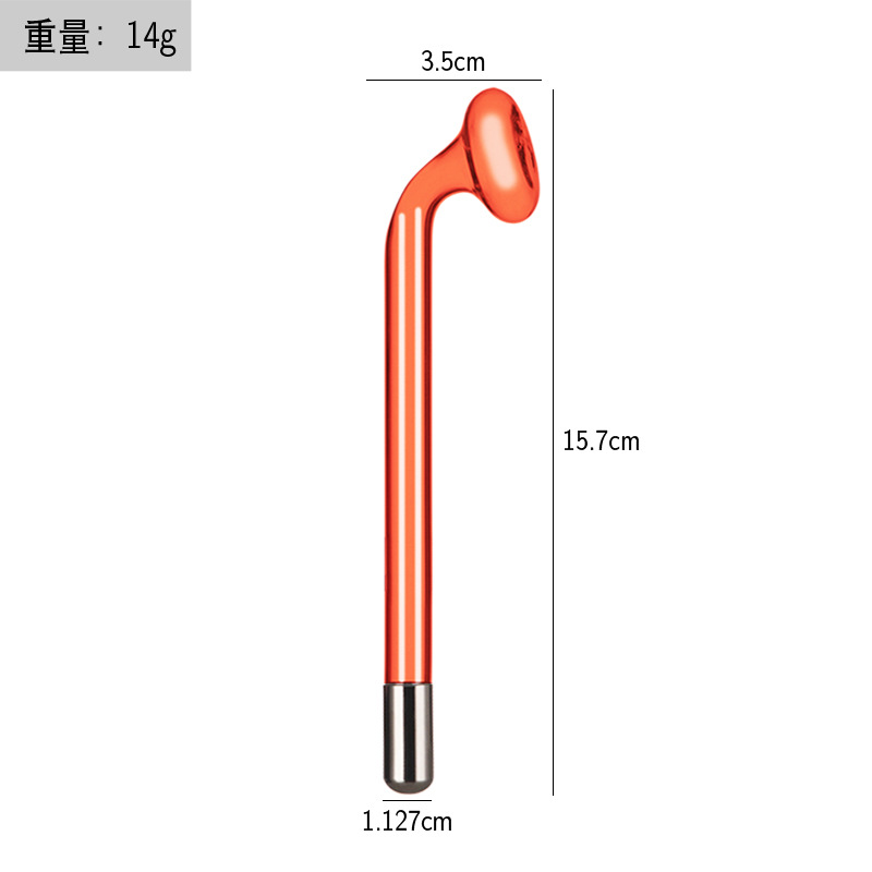 Instrumento de electroterapia de alta frecuencia accesorios de instrumentos de belleza luz roja luz púrpura luz azul electroterapia varilla electroterapia peine tubo de vidrio accesorios