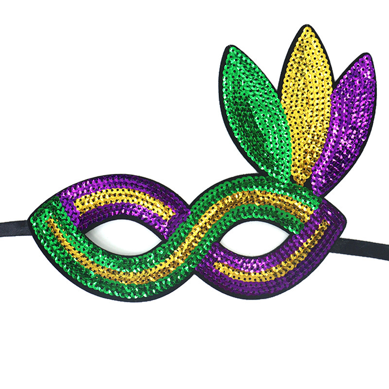 Mardi Gras fiesta de carnaval brasileño transfronterizo oro púrpura verde tricolor piezas de vestuario