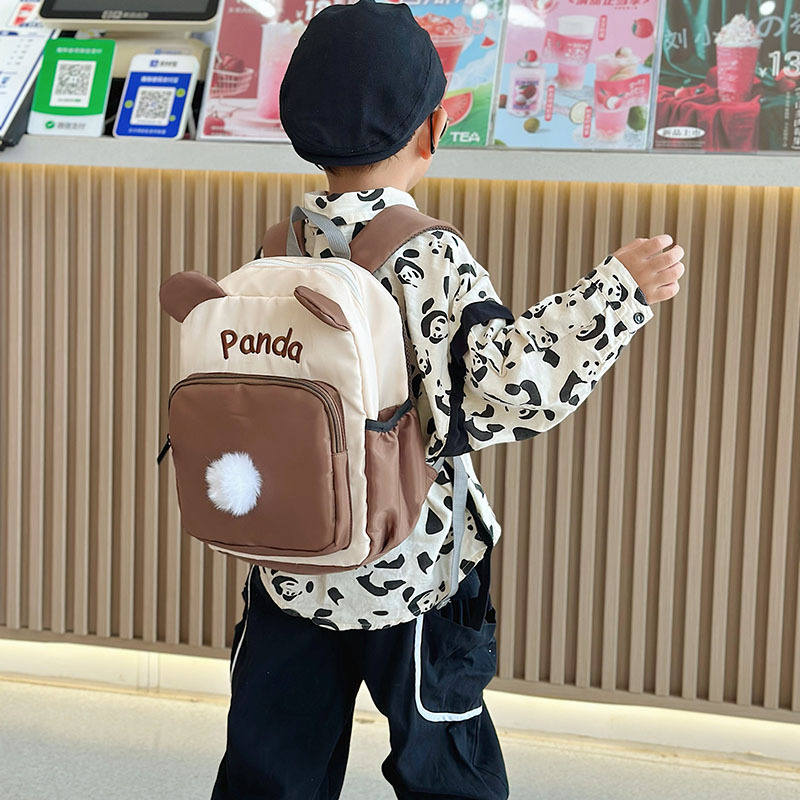 Mochila de lona de color de contraste de jardín de infantes 2023 temporada escolar