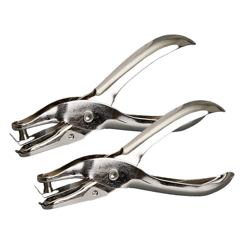 Ручные резиновые пробивные Клещи 3 мм плоскогубцы с круглым отверстием и одним отверстием модные офисные металлические пробивные клещи на одно отверстие