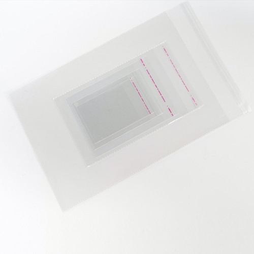 Wholesale opp bags clothing packaging bags transparent plastic bags jewelry stickers self-adhesive bags with printed logo