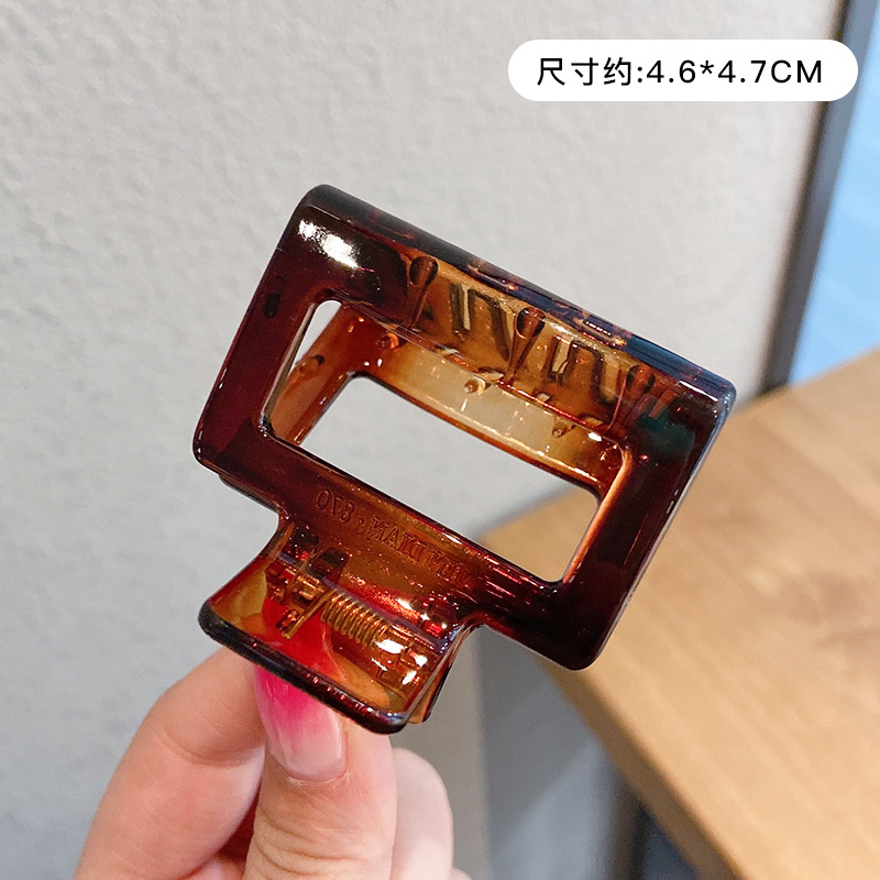 Gran clip de tiburón esmerilado acrílico simple horquilla tocado volumen gran horquilla de alto grado accesorios para el cabello al por mayor