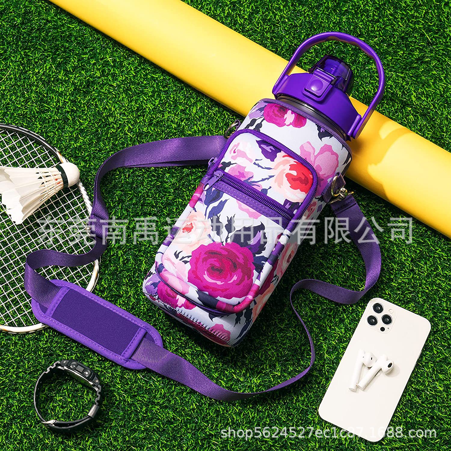 半加仑水瓶潜水料水壶套64盎司oz健身运动隔热大瓶套