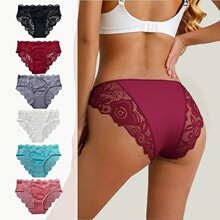 Q 36985 Lace Ladies Underwear Breathable Seams ��˿�޺���